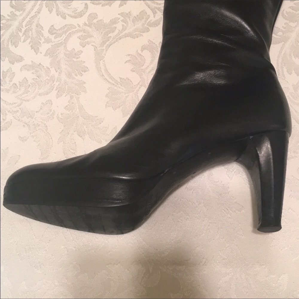 Stuart Weitzman Genuine Leather Tall Boots - Picture 6 of 10